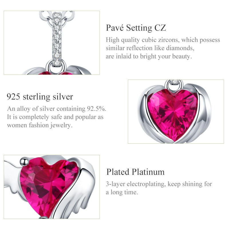 (kuva) Pandora-tyylinen Guardian Hearts -korusarja - SET008 - Näytä 5