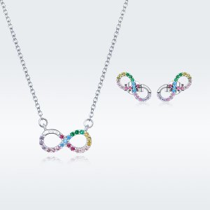 Pandora-tyylinen Infinity-korusarja - SET021 (kuva) Pandora-tyylinen Infinity-korusarja - SET021