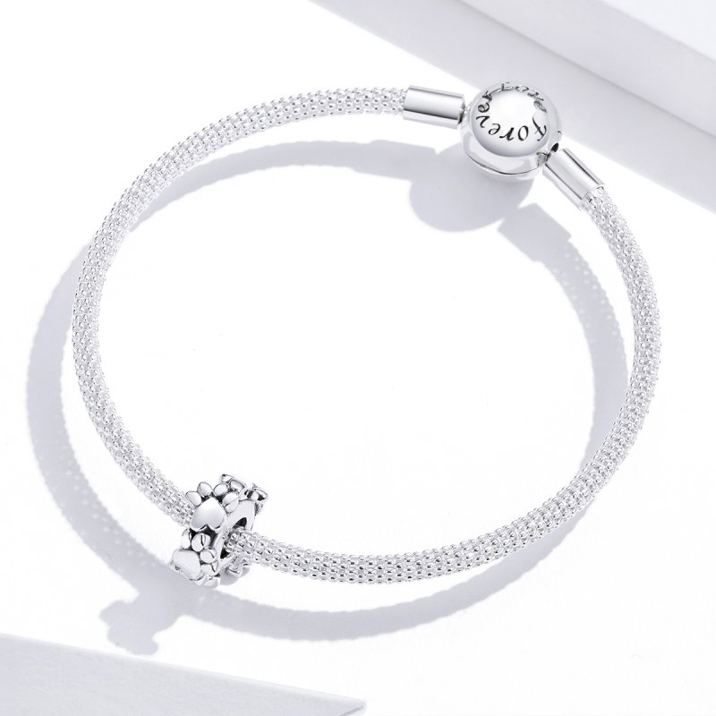 (kuva) Pandora-tyylinen hopea Sweet Hearts -välihelmi - SCC1504 - Näytä 2