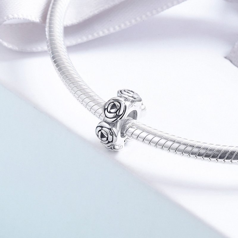 (kuva) Pandora-tyylinen Hopea Ruususeppele Välilevy Charm - SCC596 - Näytä 4