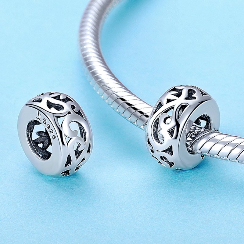 (kuva) Pandora-tyylinen hopeinen vintage-välikoru - SCC716 - Näytä 2