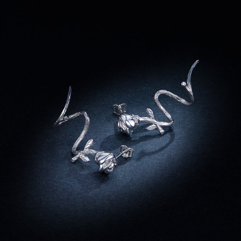 (kuva) Pandora-tyyliset Roses-korvakorut - BSE238 - Näytä 6