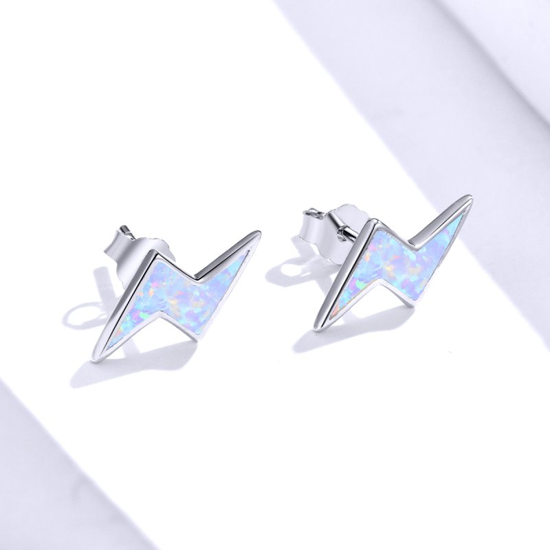 (kuva) Pandora-tyyliset Opal Lightning - korvakorut - SCE860 - Näytä 2