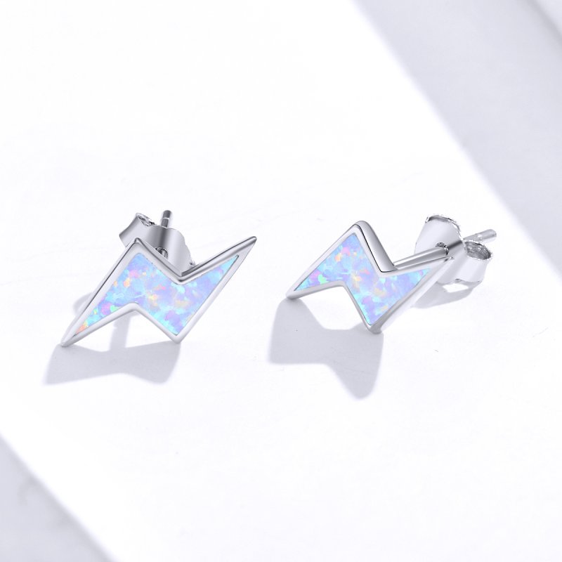 (kuva) Pandora-tyyliset Opal Lightning - korvakorut - SCE860 - Näytä 3