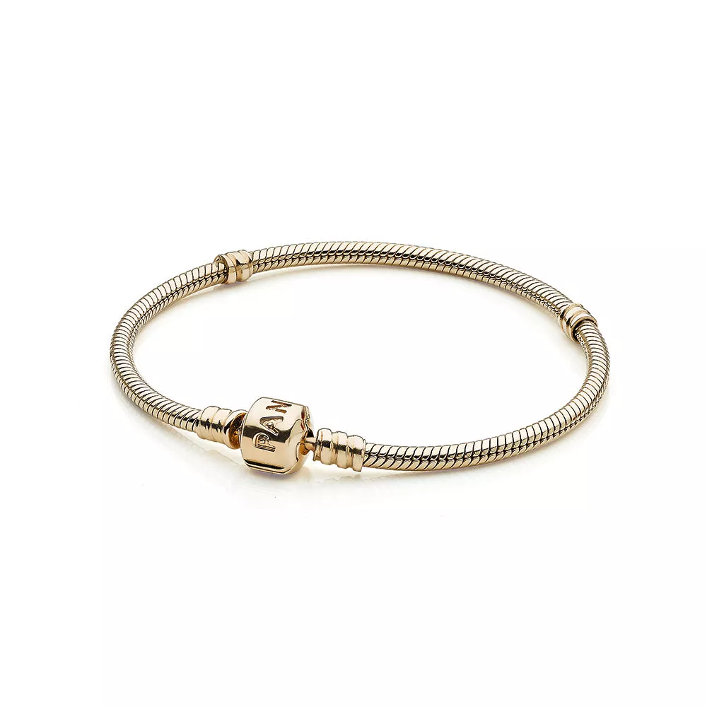 moments gold clasp bracelet 550702 rannekorut pandora