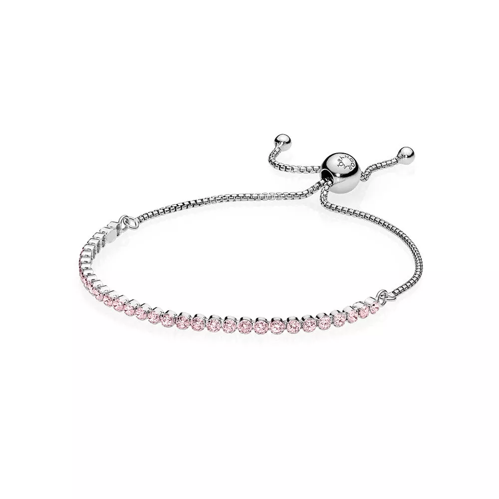 pink sparkling strand bracelet 590524pcz rannekorut pandora