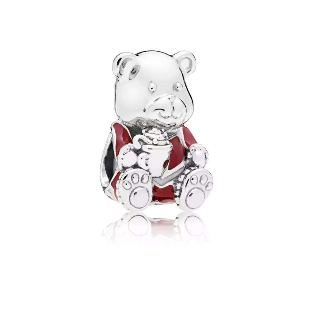 christmas teddy bear charm 797564enmx helat pandora
