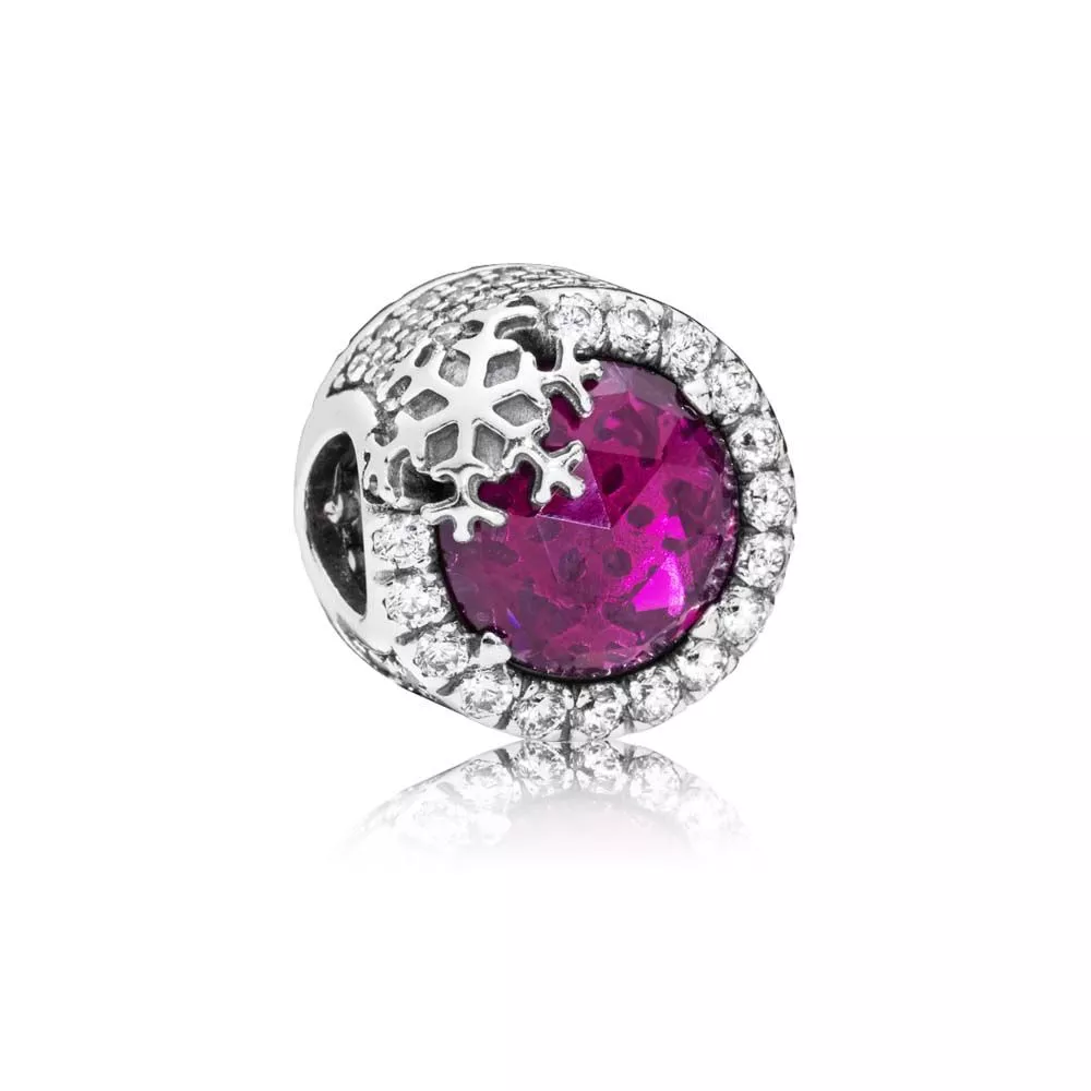 dazzling snowflake button charm 797555ncc helat pandora