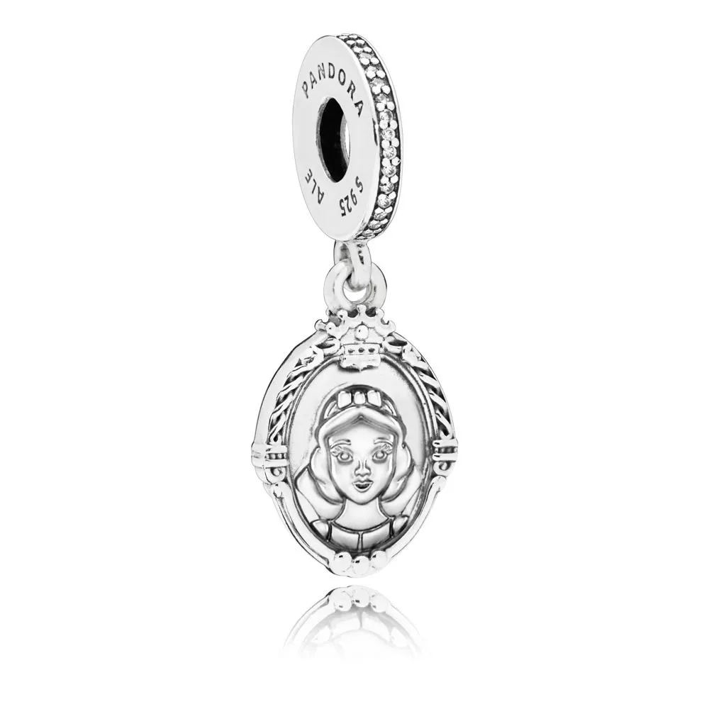 disney evil queens magic mirror pendant charm 797485cz helat pandora