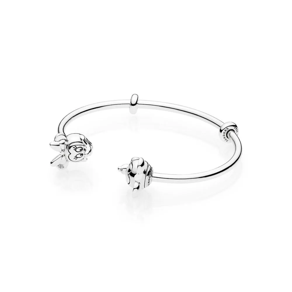 disney mickey and minnie open bangle 597494 rannekorut pandora