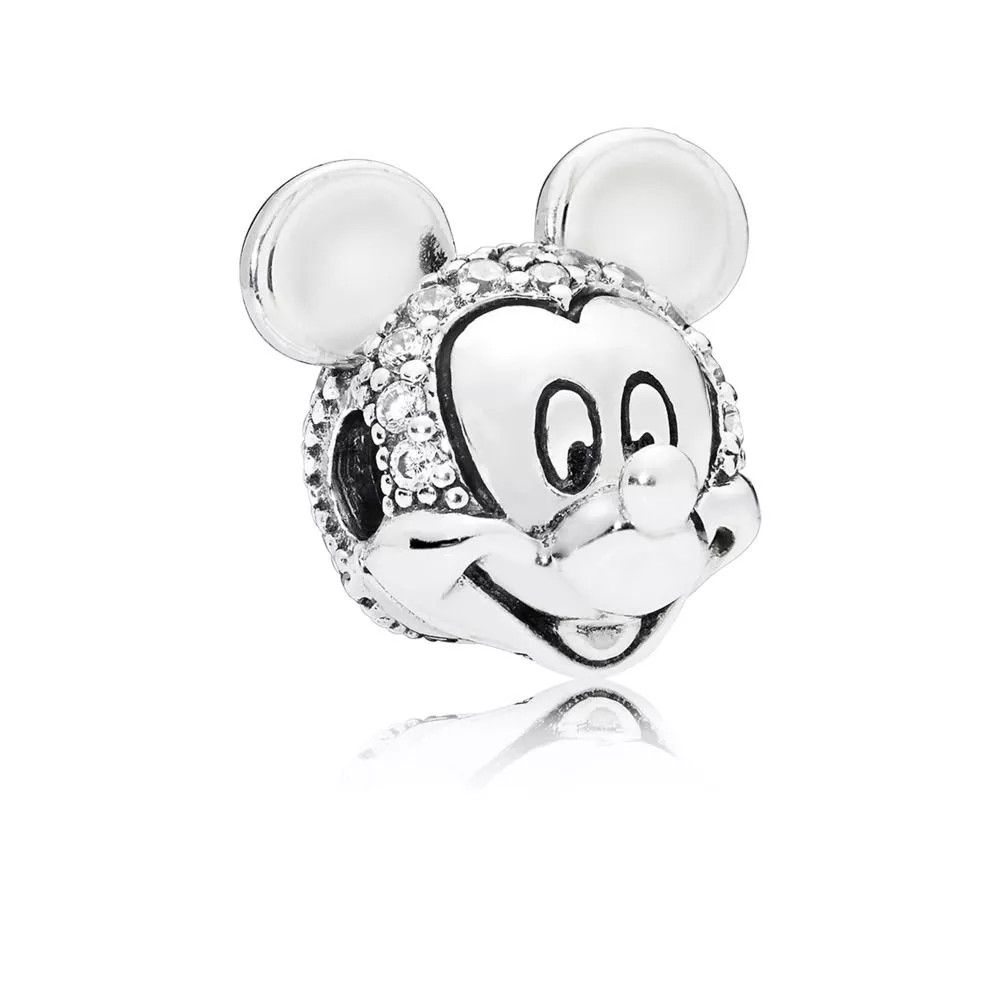 disney shimmering mickey portrait clip charm 797495cz helat pandora