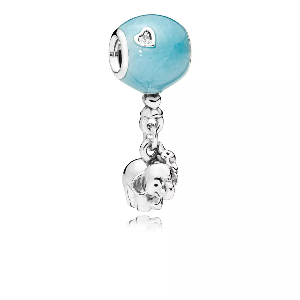 elephant and blue balloon charm 797239en169 helat pandora