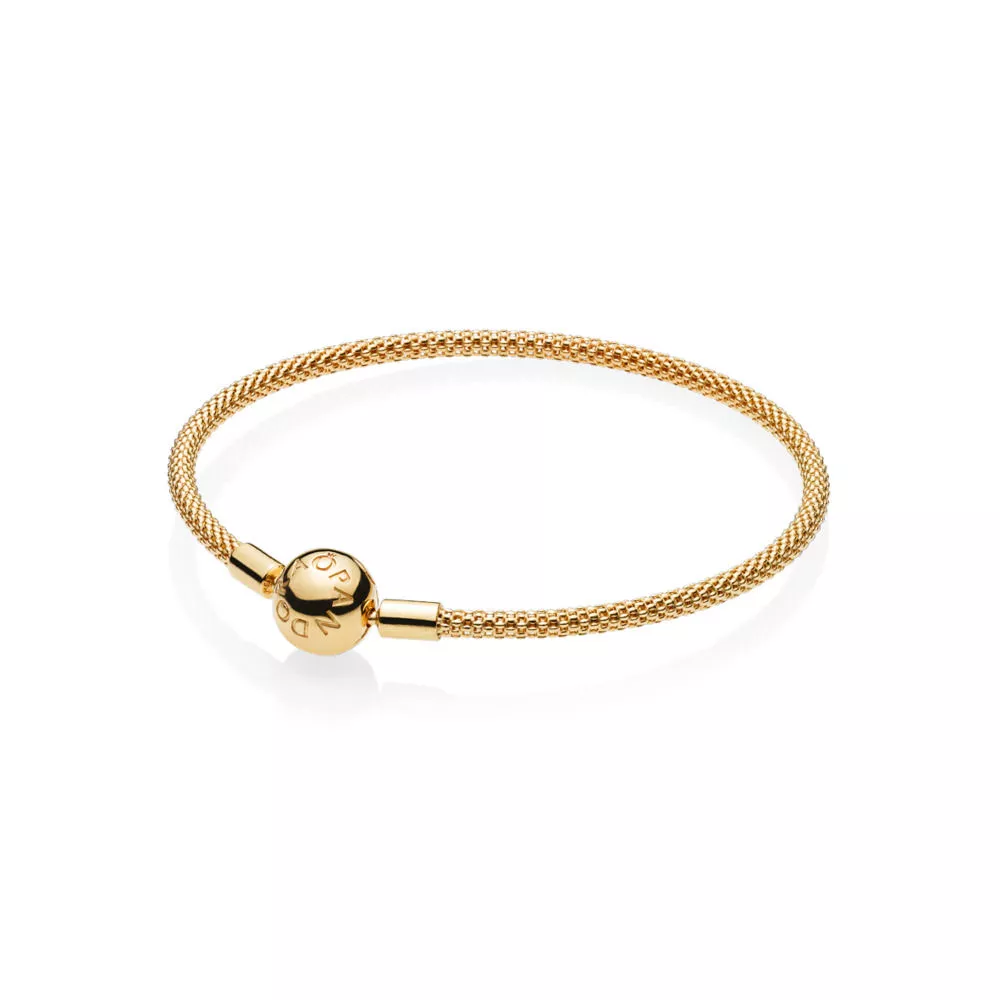 moments pandora shine mesh bracelet 566543 rannekorut pandora