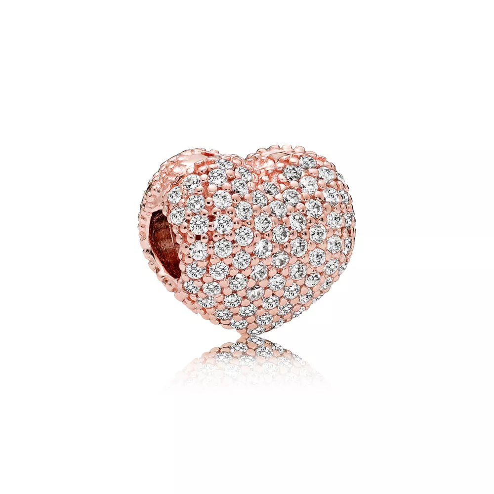 pavé open my heart clip 781427cz helat pandora