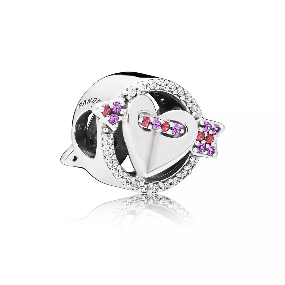 sparkling arrow and heart charm 797827czmx helat pandora