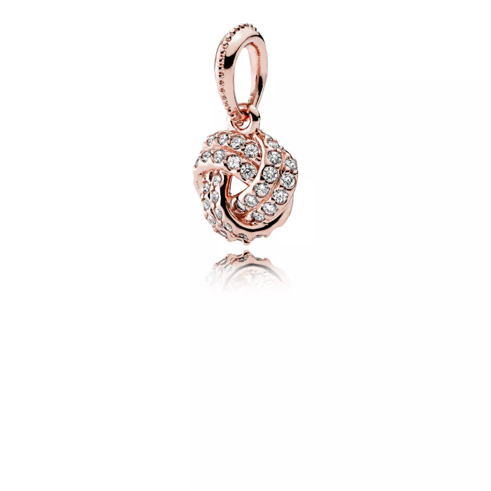 sparkling love knot pendant 380385cz kaulakorut ja riipukset pandora