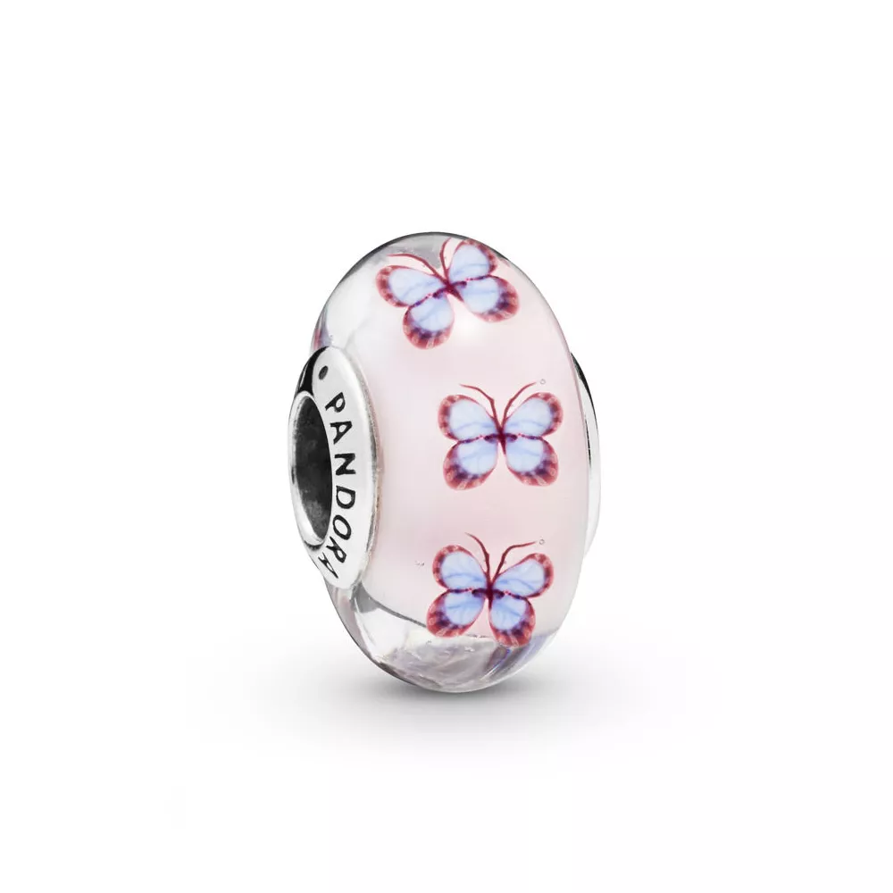 butterfly glass murano charm 797893 helat pandora