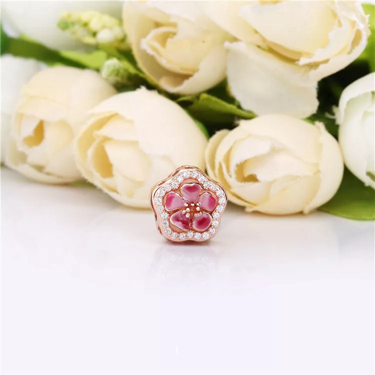 (kuva) PANDORA Rose hela - Kuohuviini Peach Blossom Flower - Näytä 2