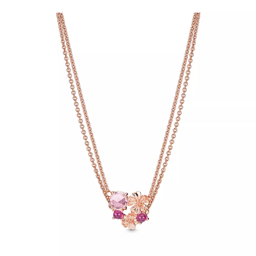 pandora rose kaulakoru persikan kukka