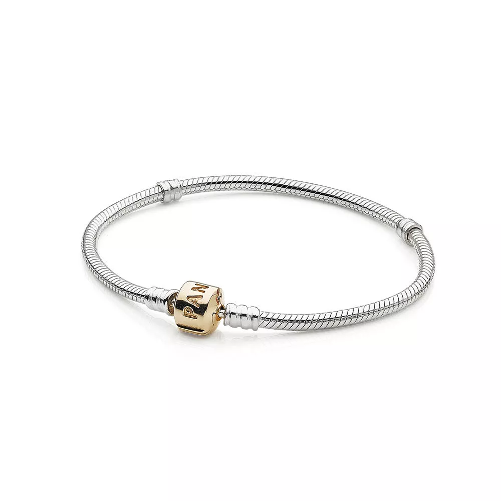 pandora 14k kultaisella lukolla rannekoru