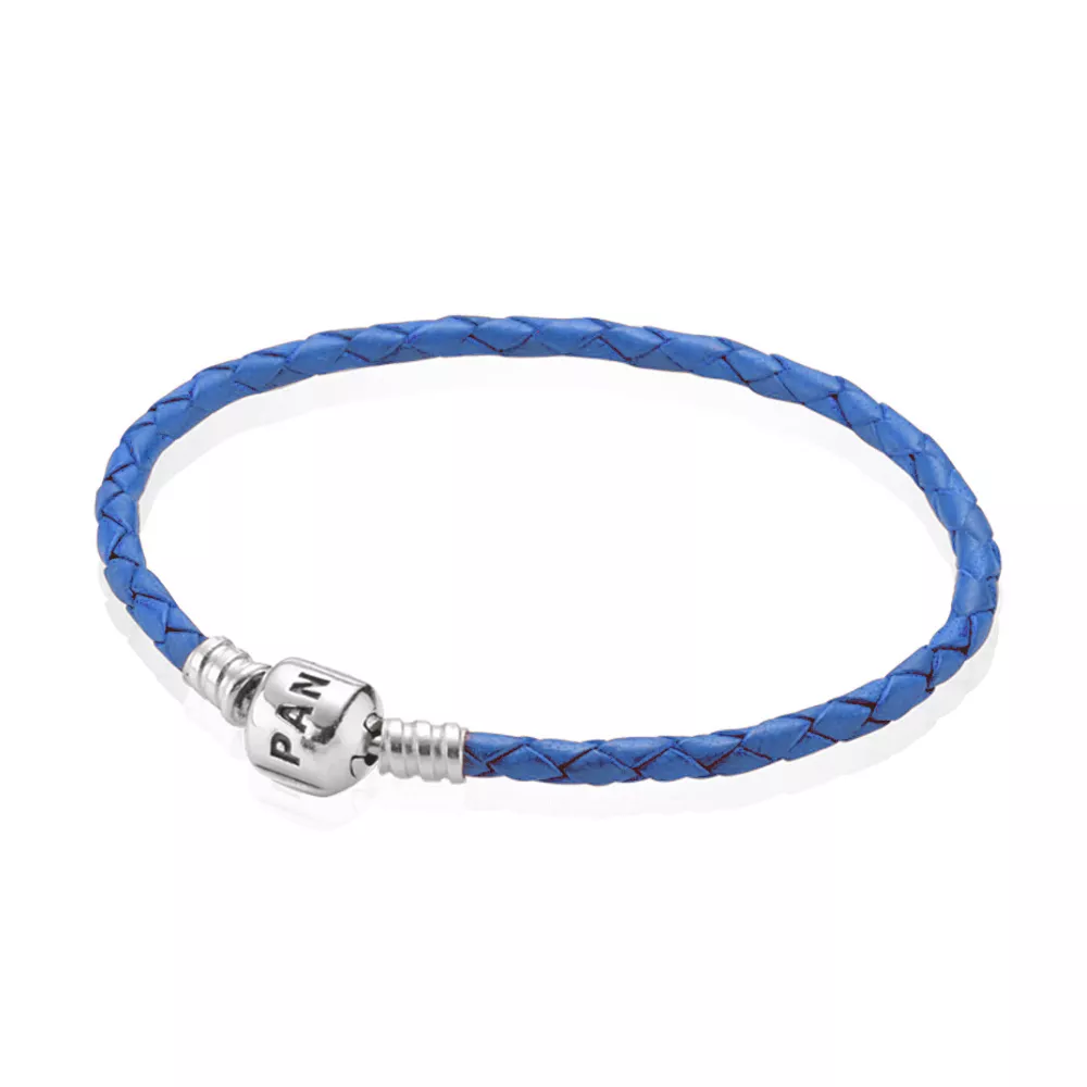 pandora sininen nahkaranne 590705crd b