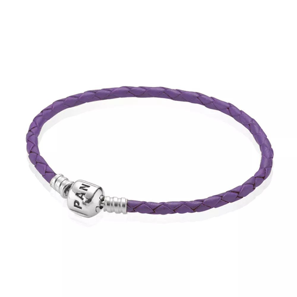 pandora violetti nahkaranne