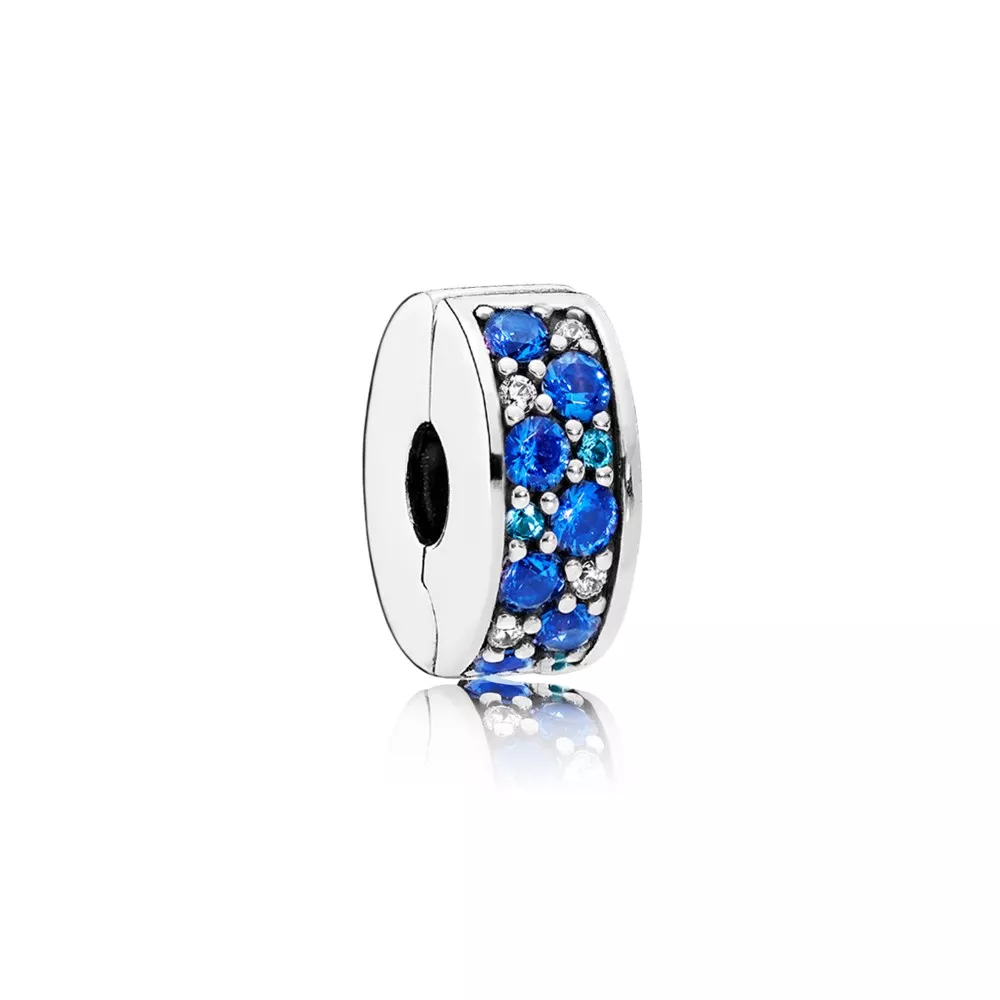 blue mosaic shining elegance spacer clip 791817nsbmx helat pandora