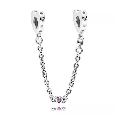 bright hearts safety chain 797245nrpmx helat pandora