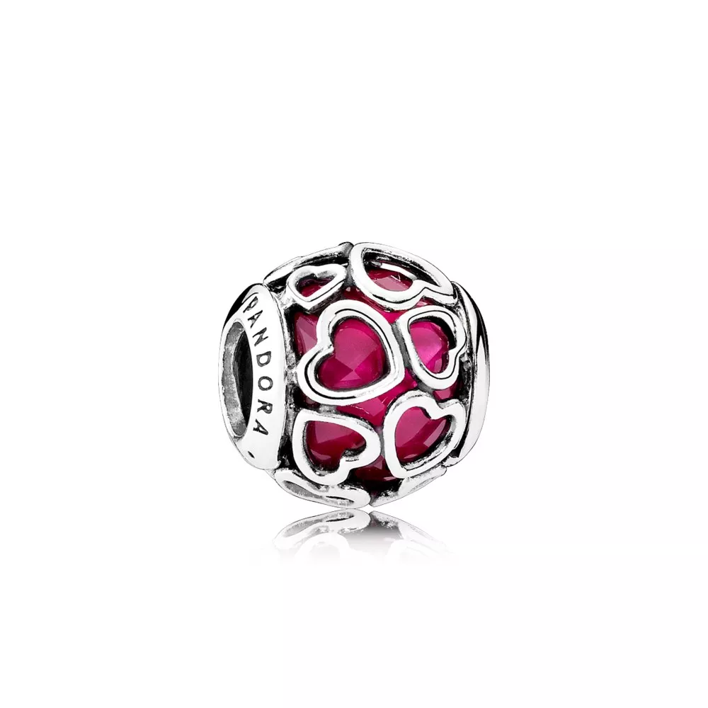 cerise encased in love charm 792036ncc helat pandora