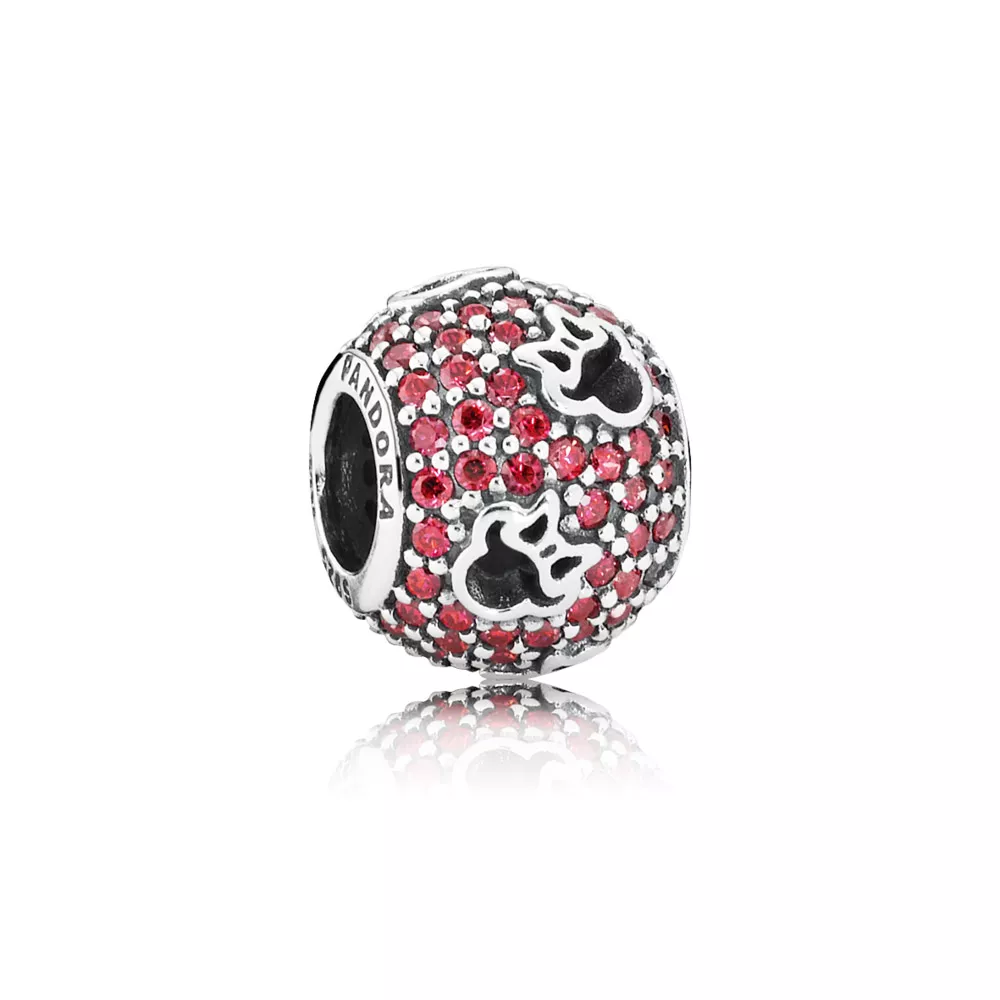 disney abstract pave silver charm minnie silhouettes 791584czr helat pandora