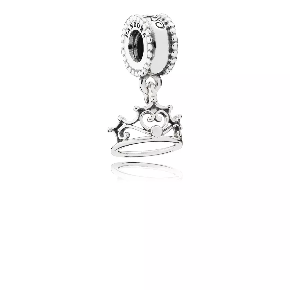 disney ariel tiara silver dangle 791569 helat pandora