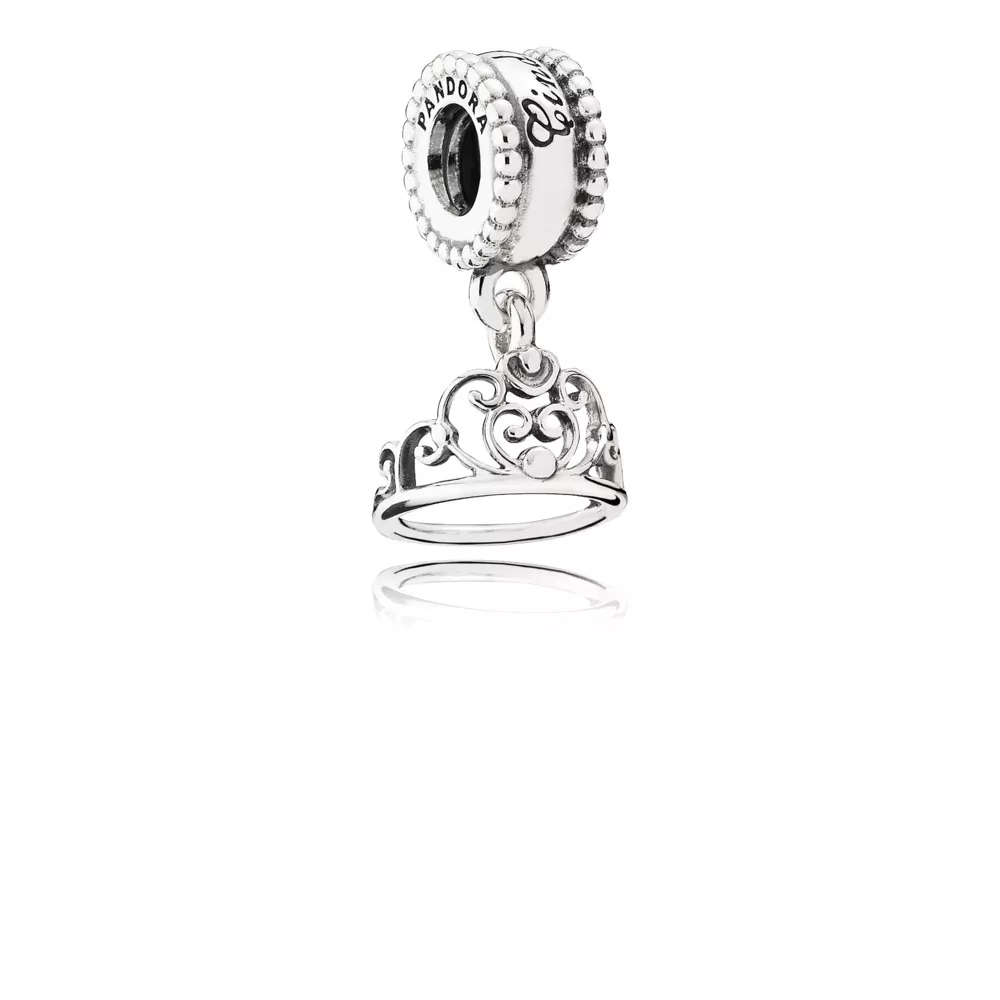 disney cinderella tiara silver dangle 791570 helat pandora