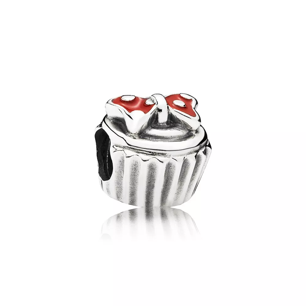 disney cupcake silver charm 791463en09 helat pandora