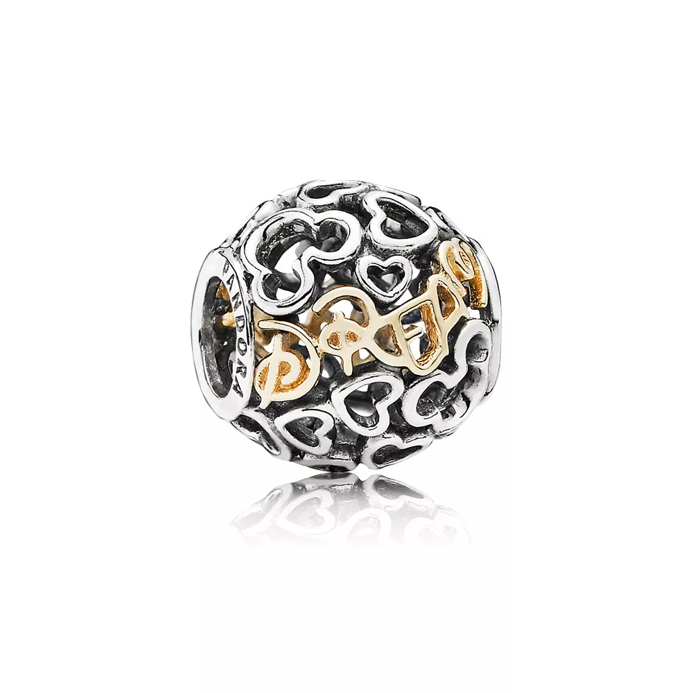 disney dream silver charm with 14k 791438 helat pandora
