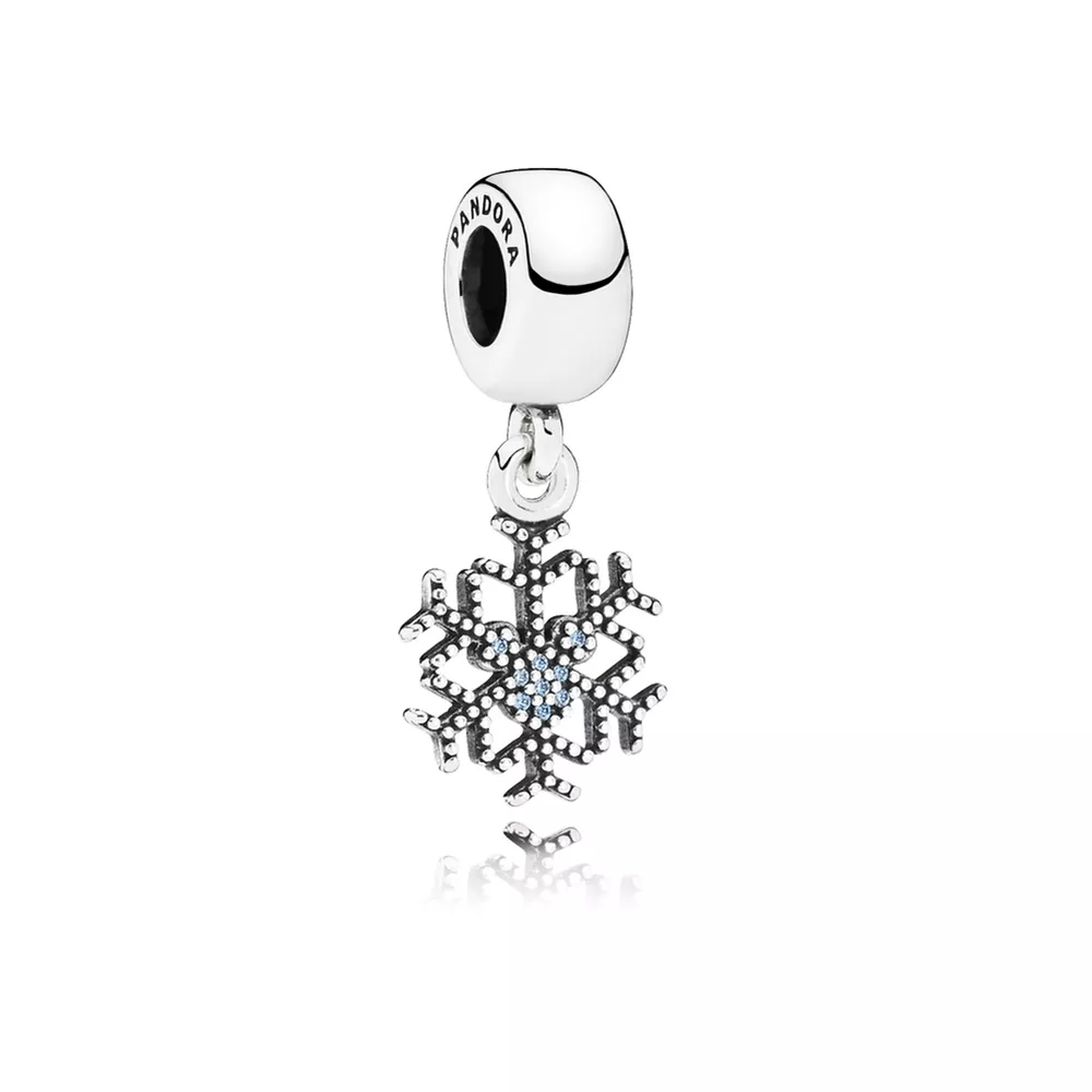 disney mickey snowflake silver dangle 791467cfl helat pandora
