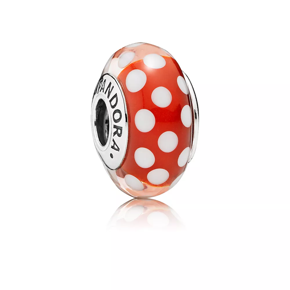 disney polka dot silver charm 791635 helat pandora