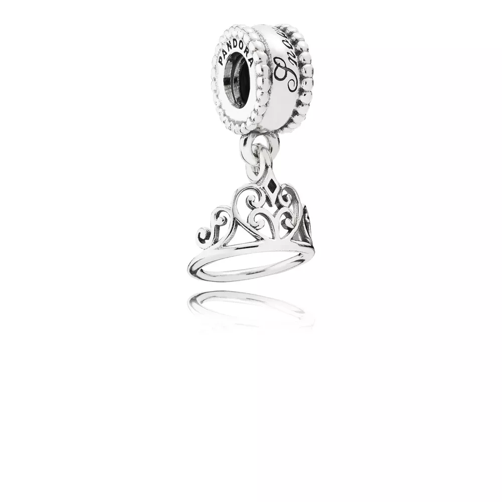 disney snow white tiara silver dangle 791571 helat pandora