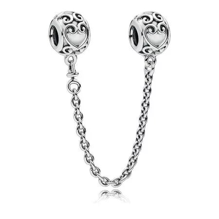 (kuva) Enchanted Heart Safety Chain - 797036 - Helat | PANDORA