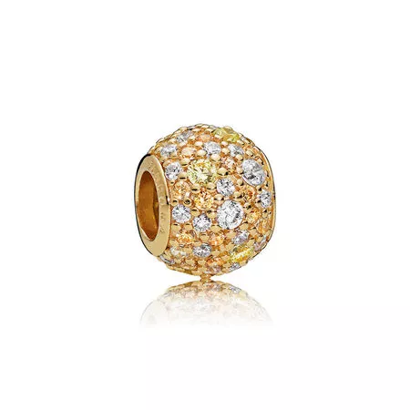 (kuva) Golden Mix Pavé Ball - 767052CSY - Helat | PANDORA