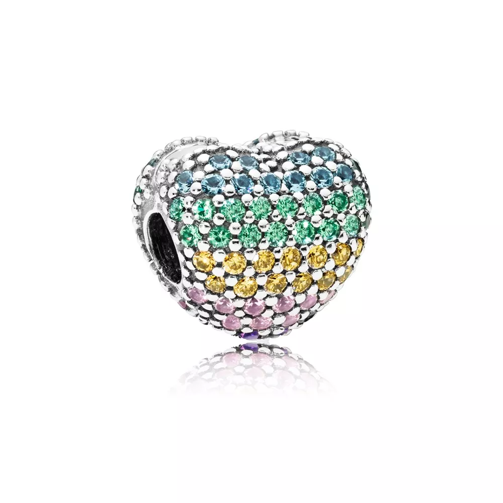 multi colour pavé open my heart 797221nrpmx helat pandora