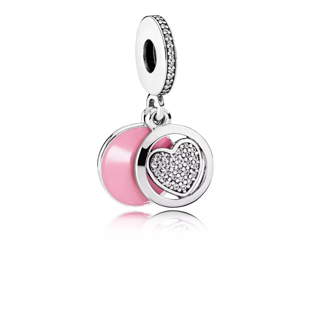 pandora 792149en24 devoted heart pendant charm