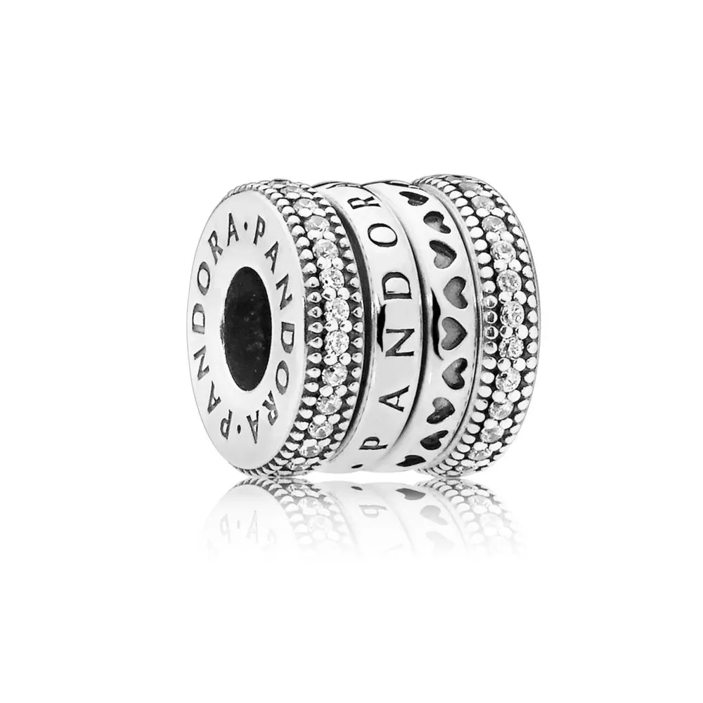 pandora logo charm 797402cz helat pandora