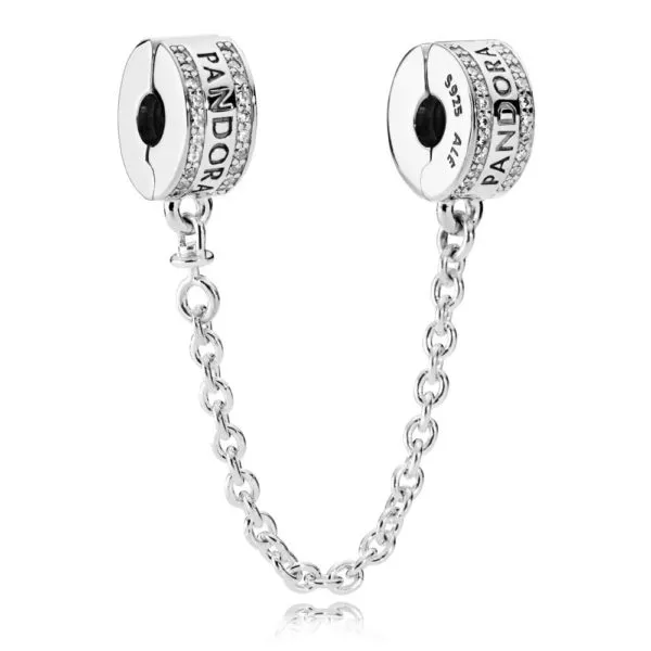 (kuva) PANDORA Logo Safety Chain - 792057CZ - Helat | PANDORA