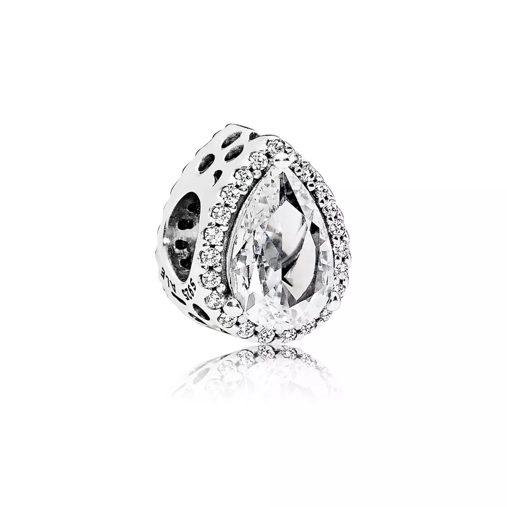 radiant teardrop charm 796245cz helat pandora