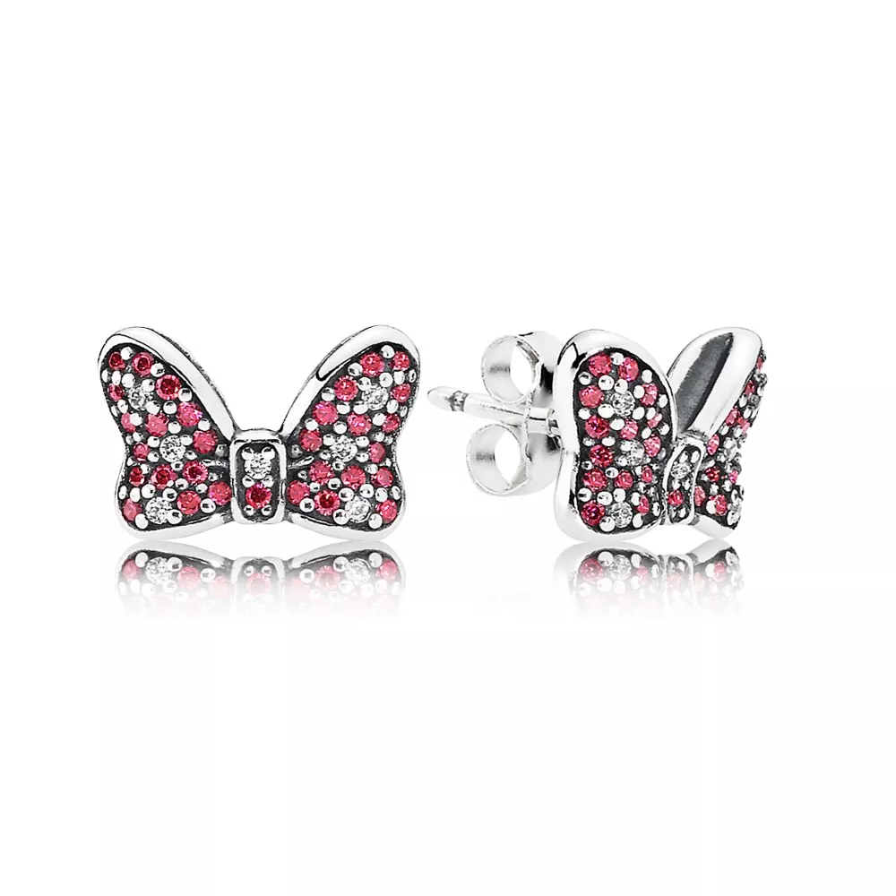 disney minnie bow silver nappikorvakorut 290578czr korvakorut pandora