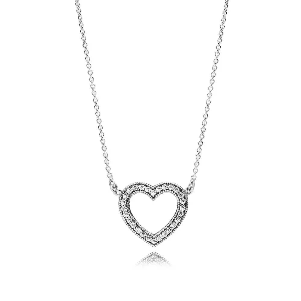 loving hearts of pandora necklace 590534cz 45 kaulakorut ja riipukset pandora