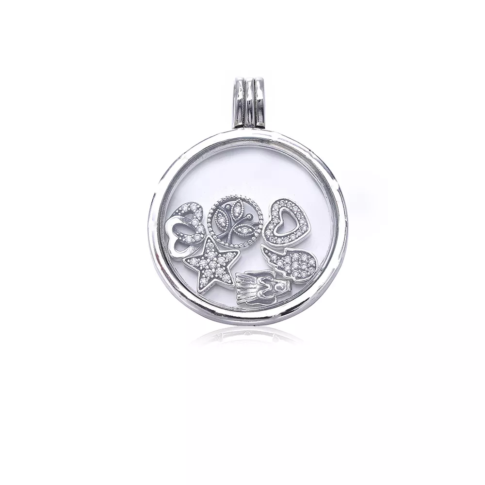 pandora floating locket suuri kuohuviini