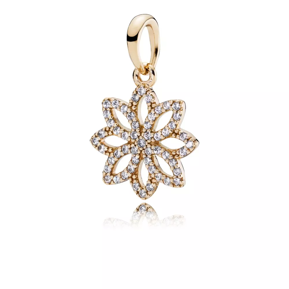 pandora riipus pitsi botanique 14k kultaa