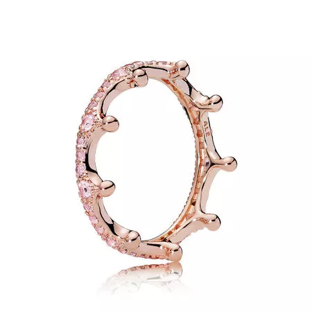 pink enchanted crown 187087npo sormukset pandora