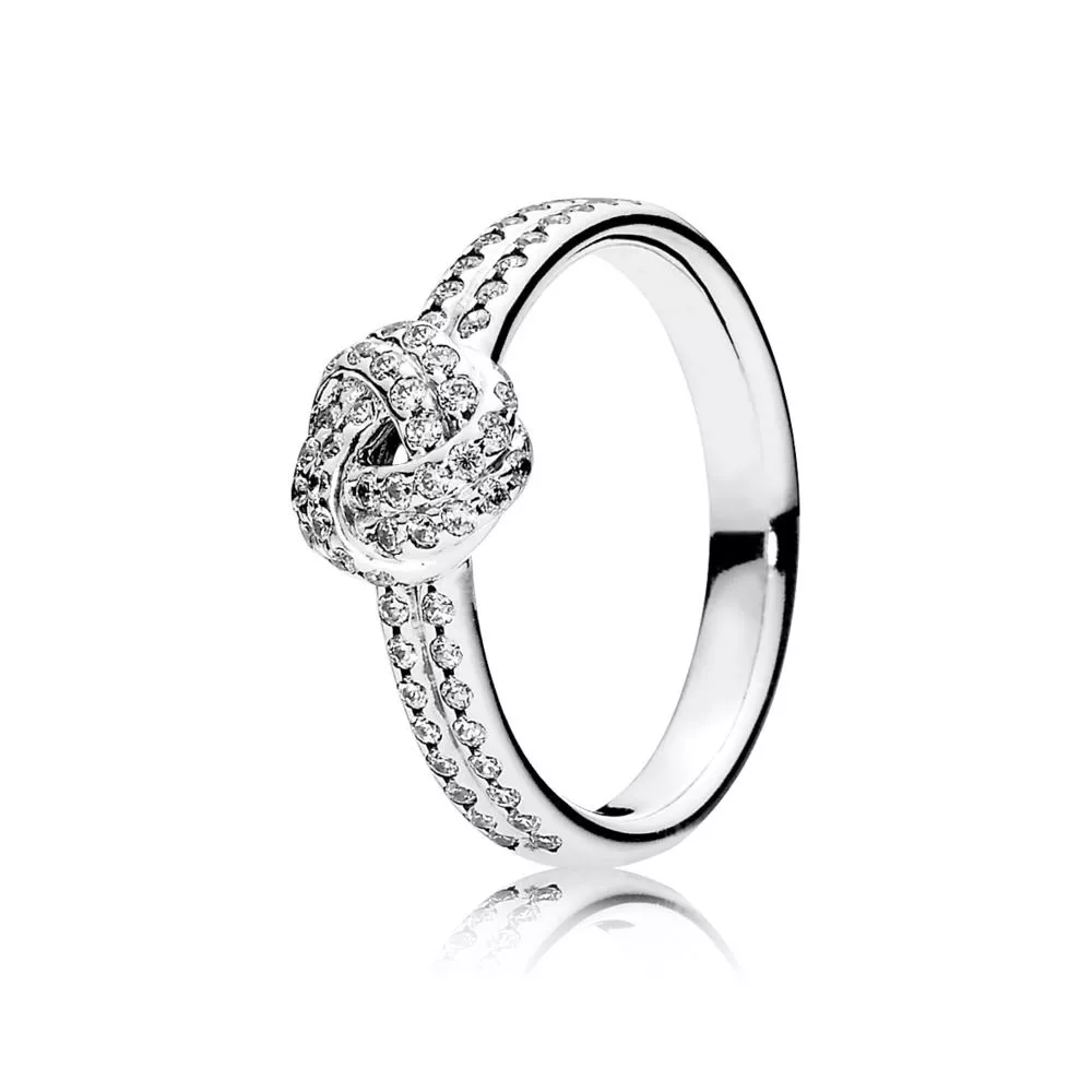 sparkling love knot 190997cz sormukset pandora